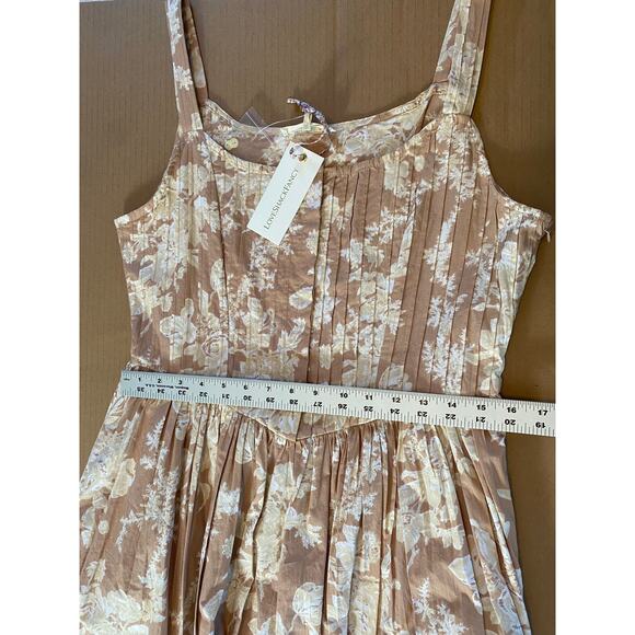 NWT LOVESHACKFANCY DRESS 10 BROWN CAFE ESPRESSO WESTERN MILKMAID COTTAGECORE - Picture 15 of 16